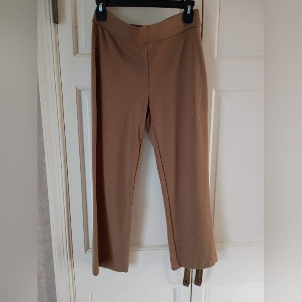 Brown  Puul On Straight Strache Leg Pants.west 14 "Length 34" - Picture 3 of 4